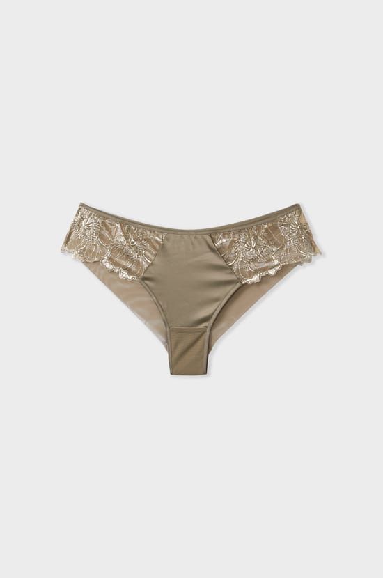 Embroidered Tulle Hipster;${refinementColor}