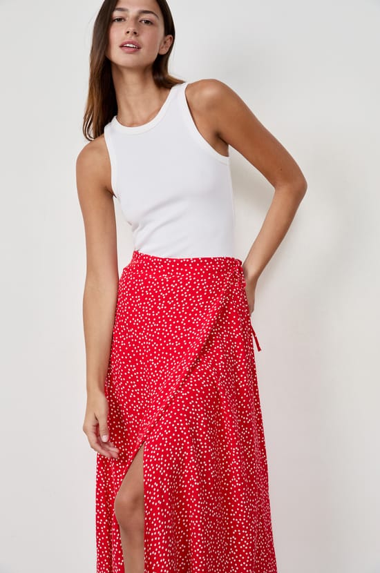Long Polka Dot Skirt;${refinementColor}