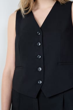 Sleeveless Suit Waistcoat;${refinementColor}