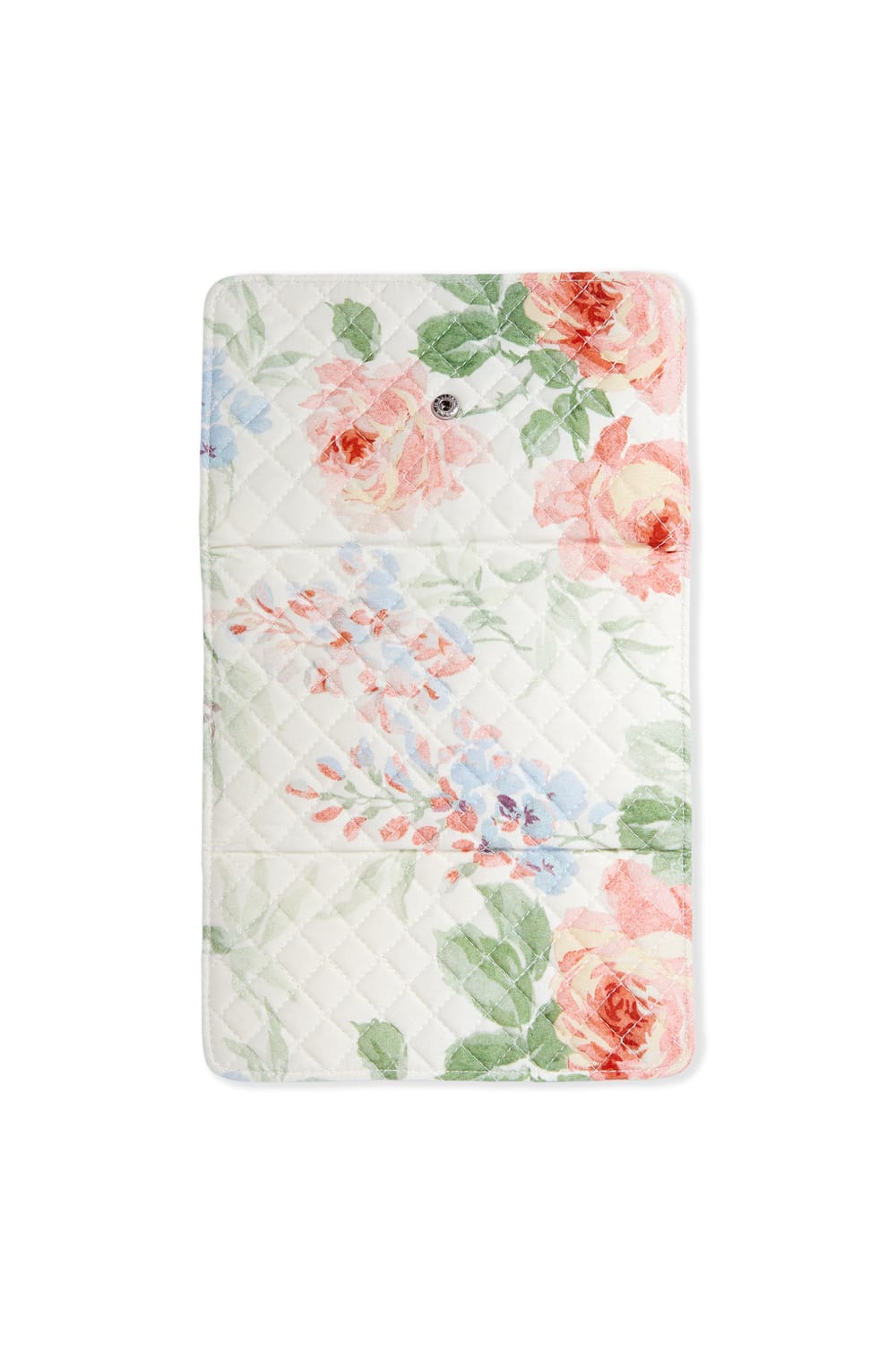 Trousse &agrave; bijoux matelass&eacute;e &agrave; motifs fleurs;${refinementColor}