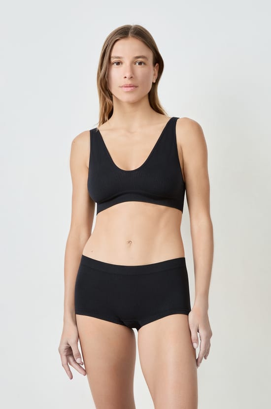 Ribbed Boyshort;${refinementColor}