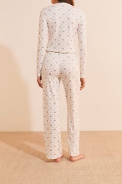 Pantalon de pyjama avec boutons;${refinementColor}