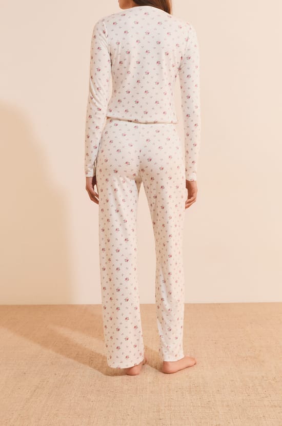 Pantalon de pyjama avec boutons;${refinementColor}