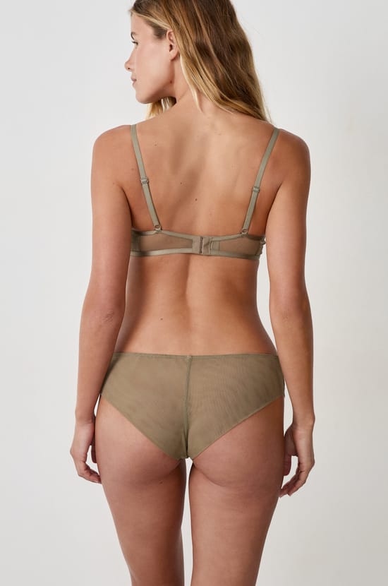 Embroidered Tulle Hipster;${refinementColor}