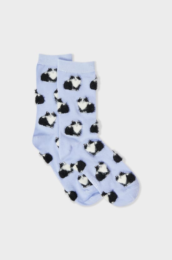 Chaussettes à motifs chats Coucou Suzette;${refinementColor}