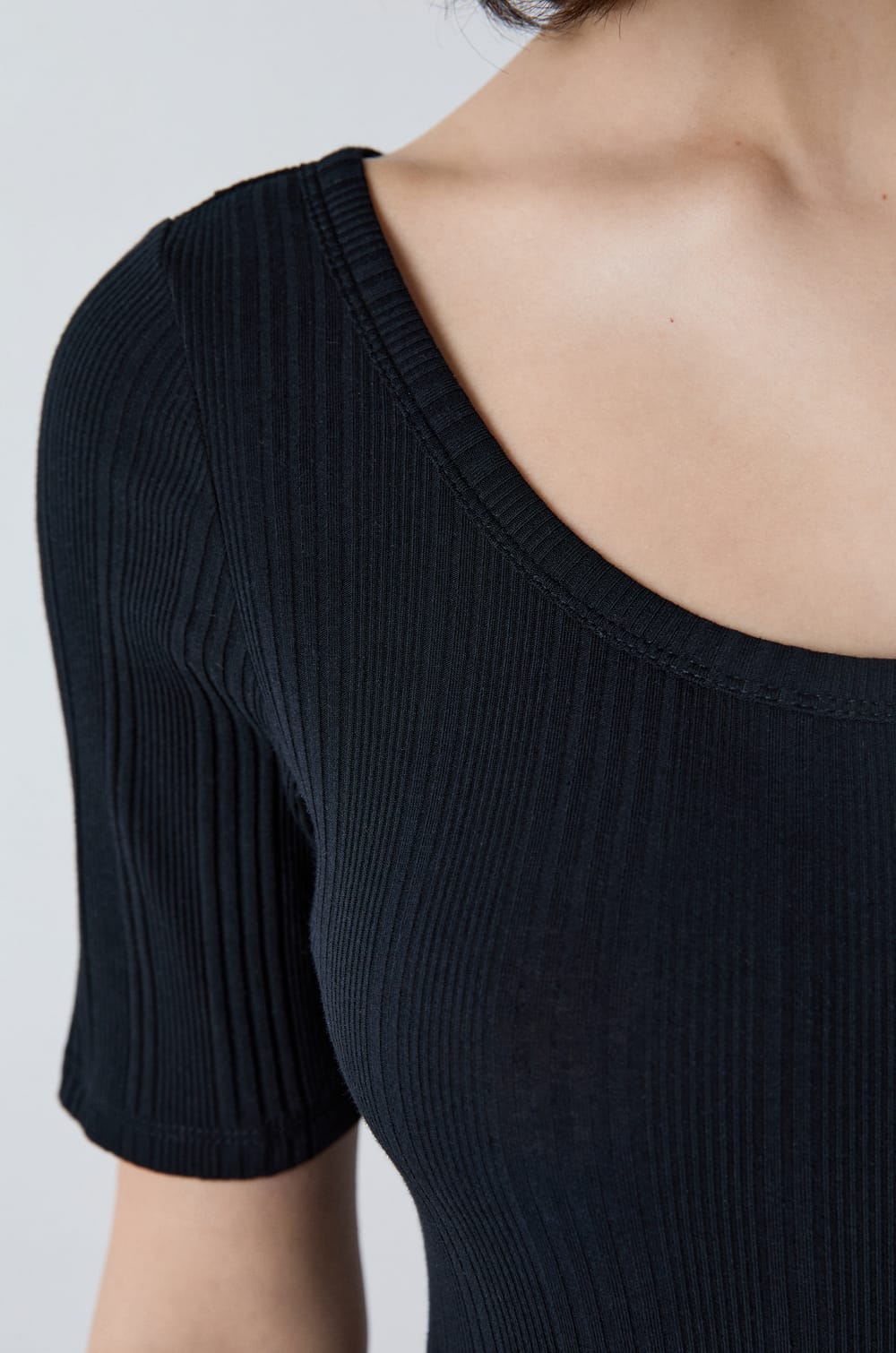 Body en coton côtelé;${refinementColor}