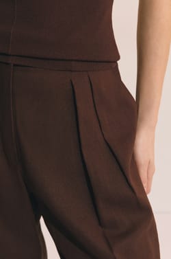 Pantal&oacute;n ancho de lino;${refinementColor}