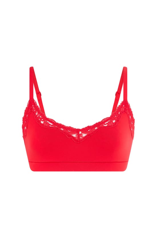 Brassi&egrave;re en microfibre et dentelle;${refinementColor}