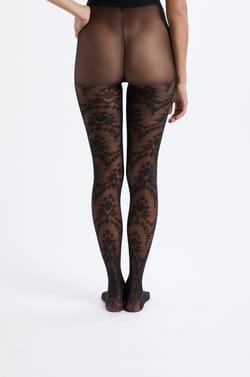 Collant transparent avec dentelle - 15D;${refinementColor}