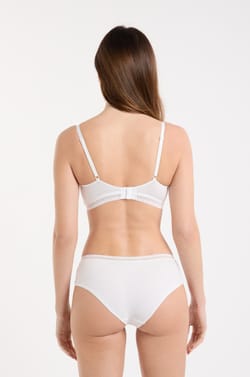 Wireless Bra with Lightly Lined Cups in Cotton;${refinementColor}
