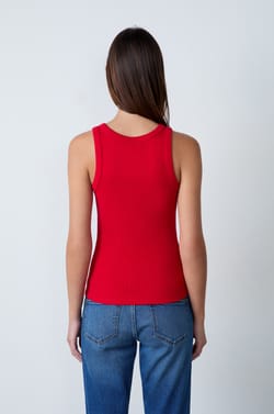 Débardeur côtelé;${refinementColor}