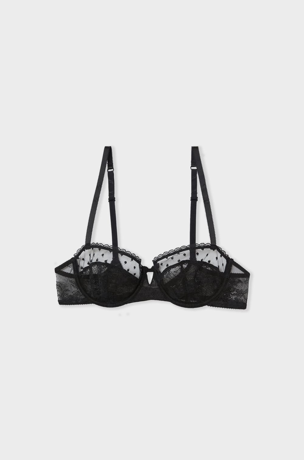 Bra N.9 - Balconette with Embroidery;${refinementColor}