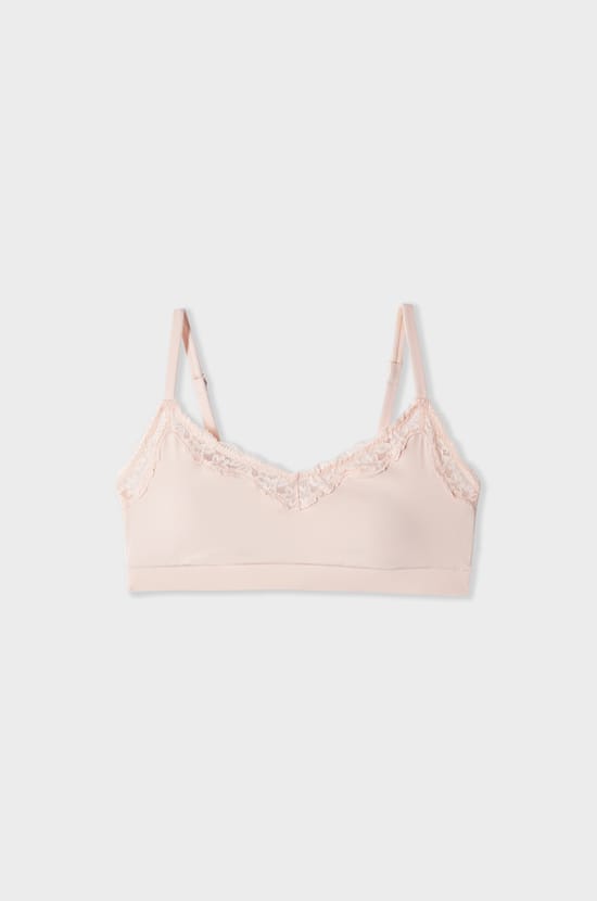 Brassi&egrave;re en microfibre et dentelle;${refinementColor}