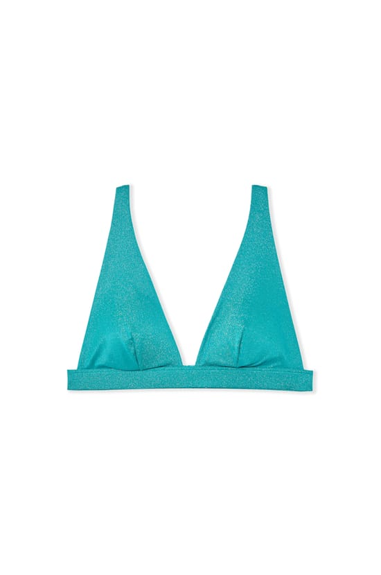 Iridescent Triangle Bikini Top;${refinementColor}