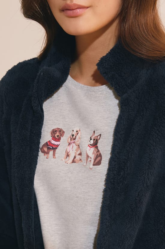 Ensemble de pyjama 3 pi&egrave;ces en coton;${refinementColor}