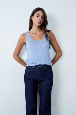 D&eacute;bardeur 100% lin;${refinementColor}