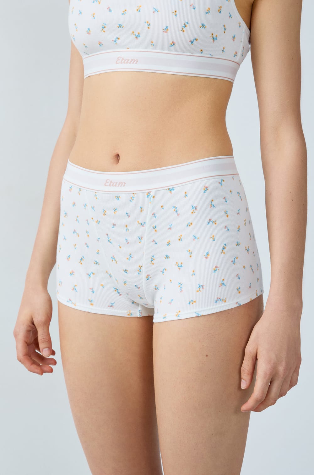 Ribbed Cotton Boxer;${refinementColor}