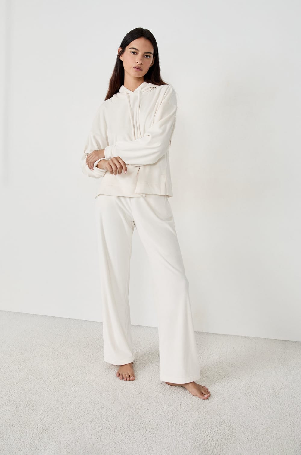 NOT US - Pantalon de pyjama effet velours;${refinementColor}