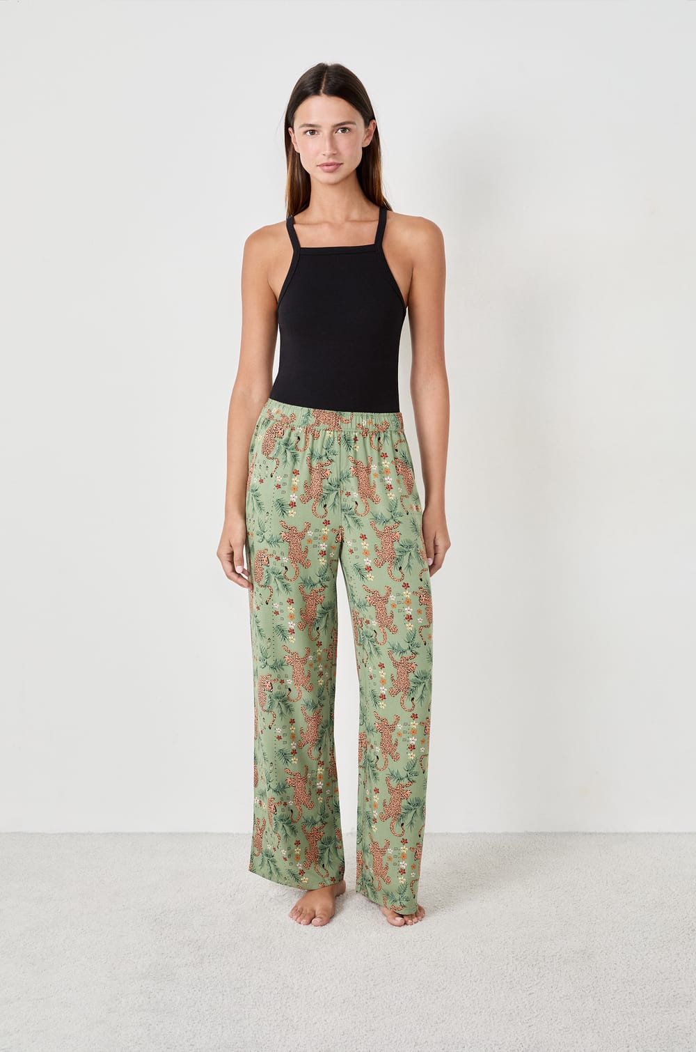 Pyjama-Hose mit Print;${refinementColor}