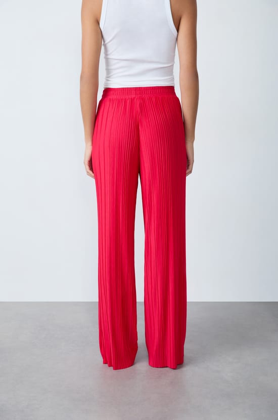 Pantalon fluide plissé;${refinementColor}