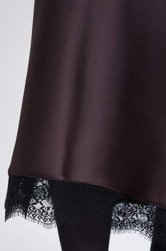 Long Satin Skirt;${refinementColor}