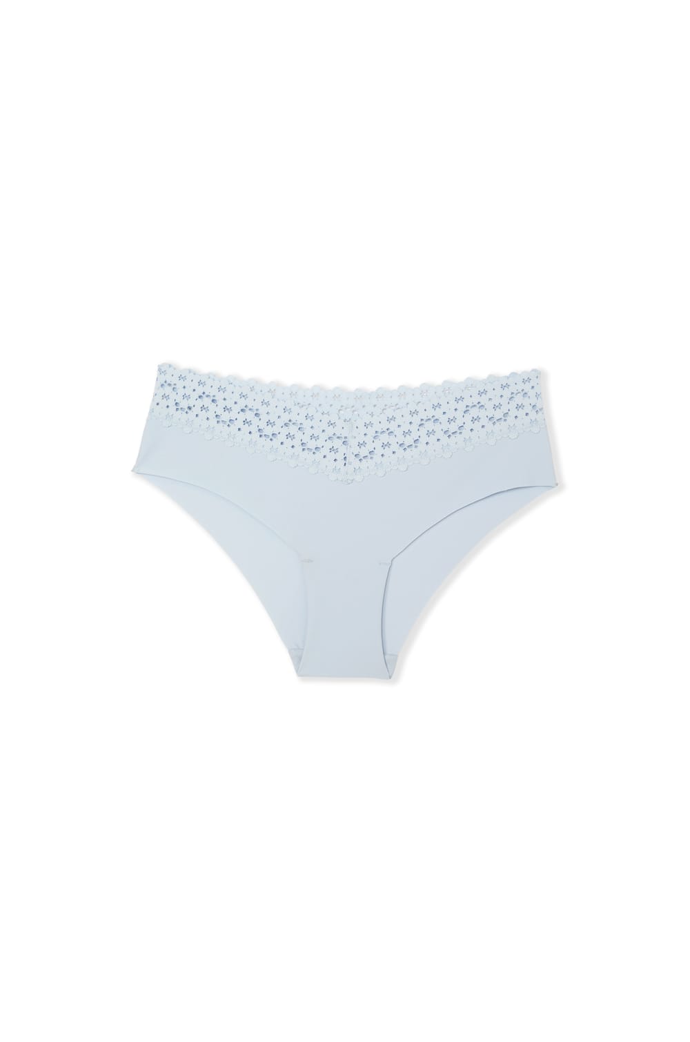 Hipster V-shape en microfibre et dentelle;${refinementColor}