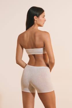 Short cycliste en coton biologique extensible;${refinementColor}