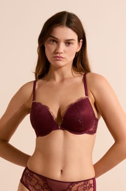 Soutien-gorge N.5 - Le coques fines plongeant en dentelle;${refinementColor}