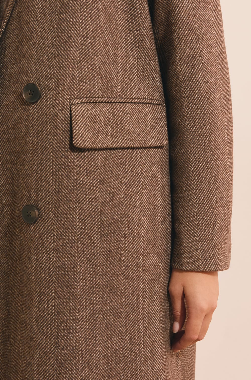 Manteau long avec laine;${refinementColor}