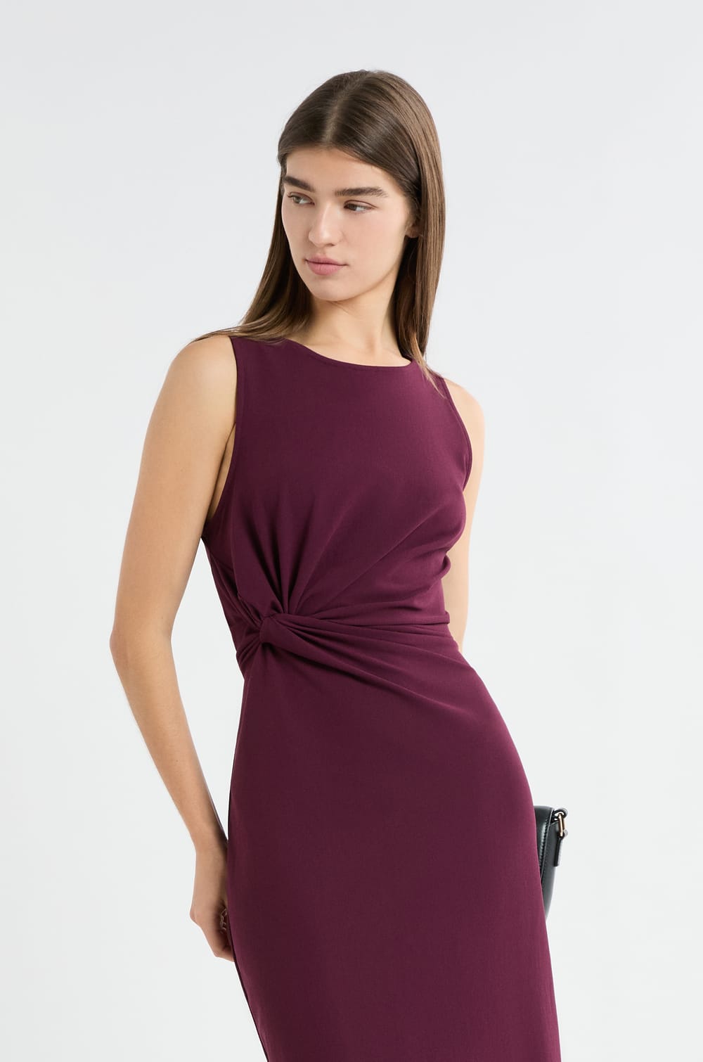 Robe à détail noué;${refinementColor}