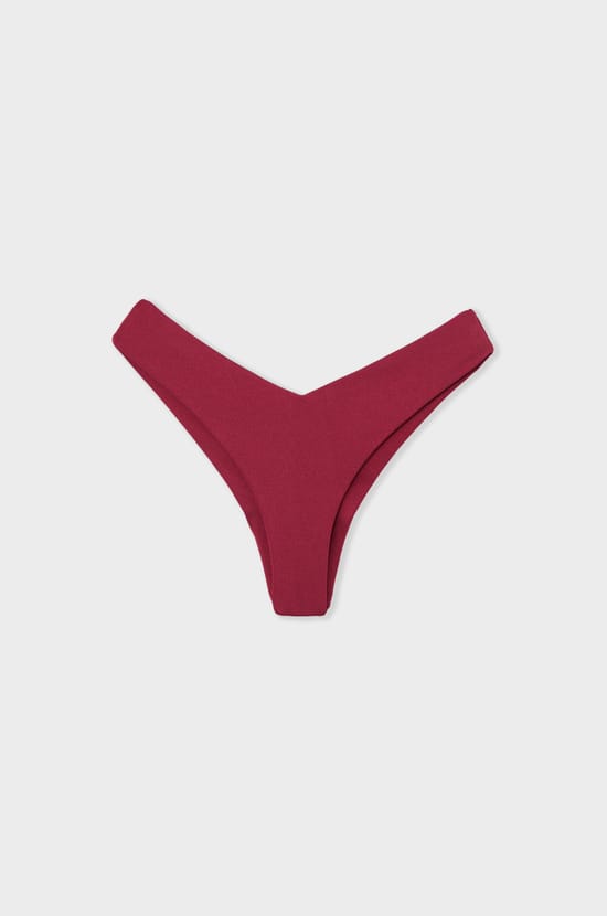 Bikini brasile&ntilde;o de corte alto con braga de bikini satinada;${refinementColor}
