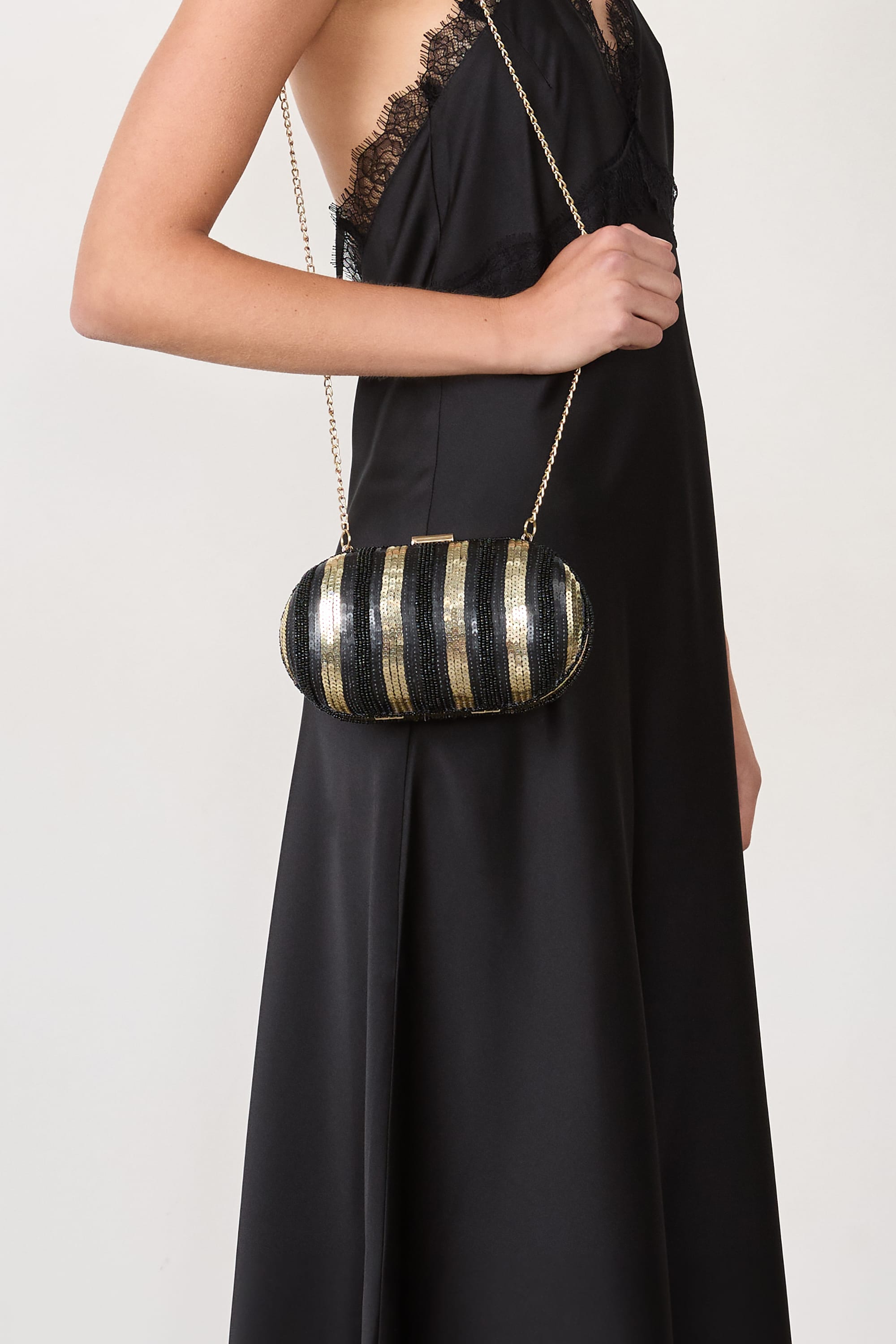 sac pochette doré