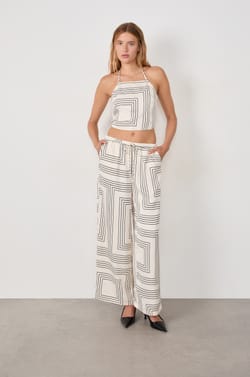 Top sans manches imprimé;${refinementColor}