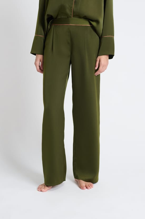 Satin Pyjama Trousers;${refinementColor}
