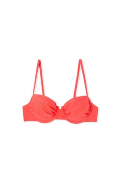 Top de bikini satinado con copas extra&iacute;bles;${refinementColor}