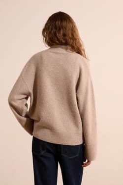 Pull manches longues 100% cachemire;${refinementColor}