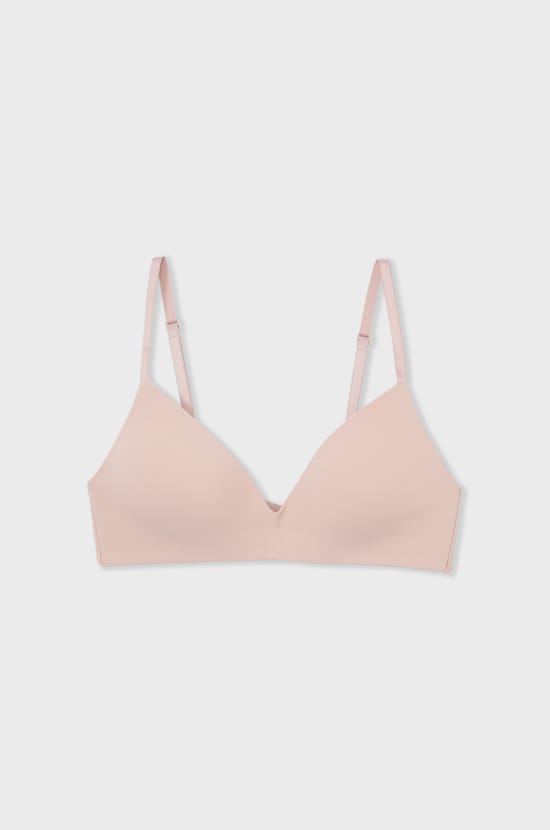 Lightly Lined Wireless Bra in Microfibre;${refinementColor}