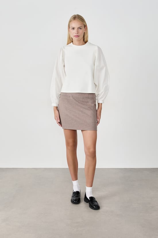 T-shirt manches longues col rond;${refinementColor}