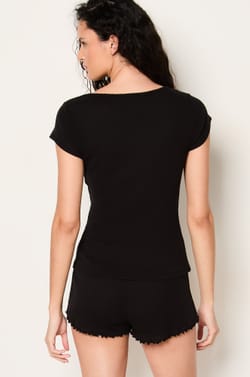 Short Sleeve Pyjama T-Shirt;${refinementColor}