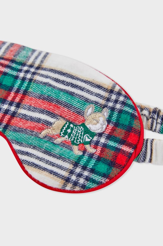 Patterned cotton sleep mask;${refinementColor}