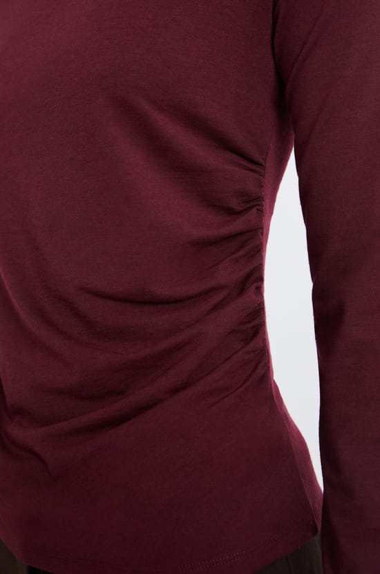 T-shirt col rond manches longues;${refinementColor}