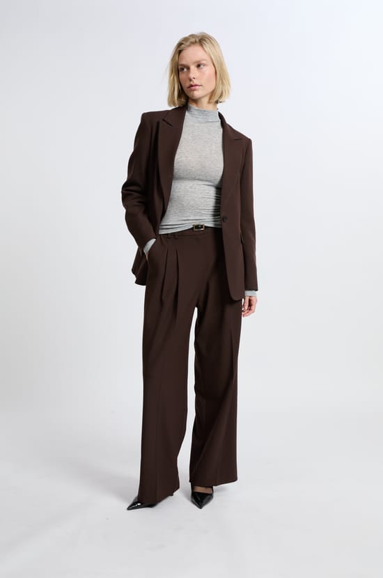 Pantalon large en twill;${refinementColor}