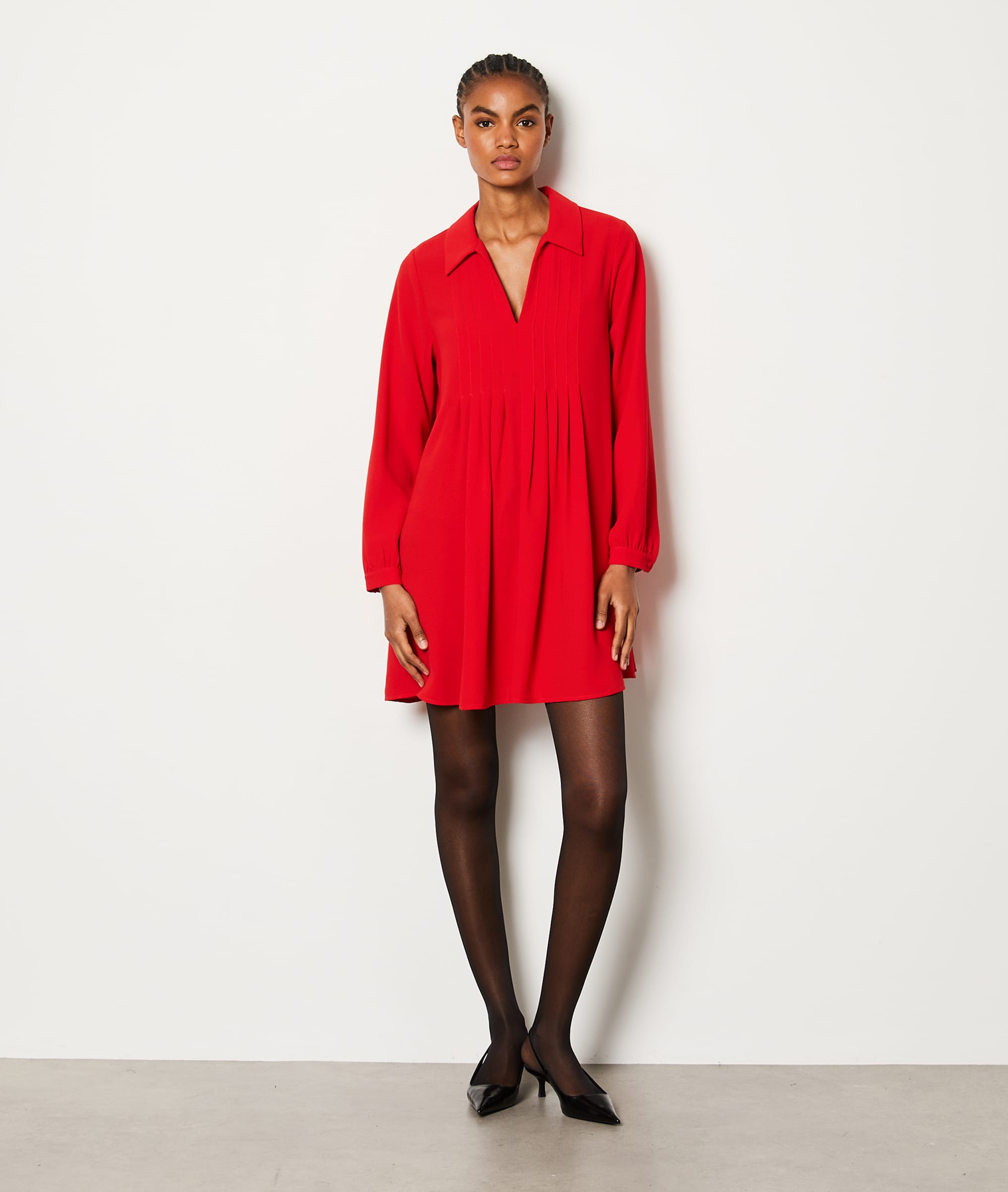 Robe courte fluide