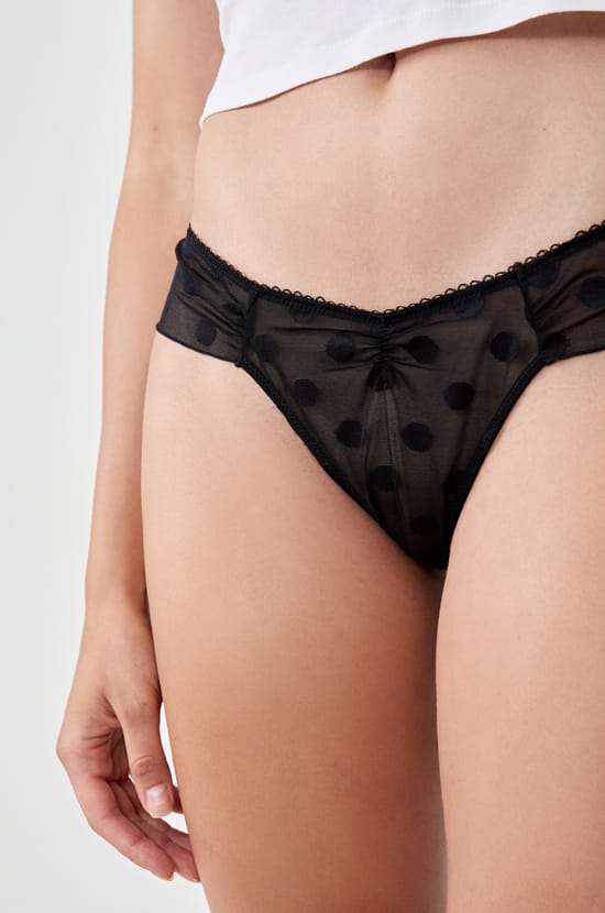 Split Tulle Brief;${refinementColor}