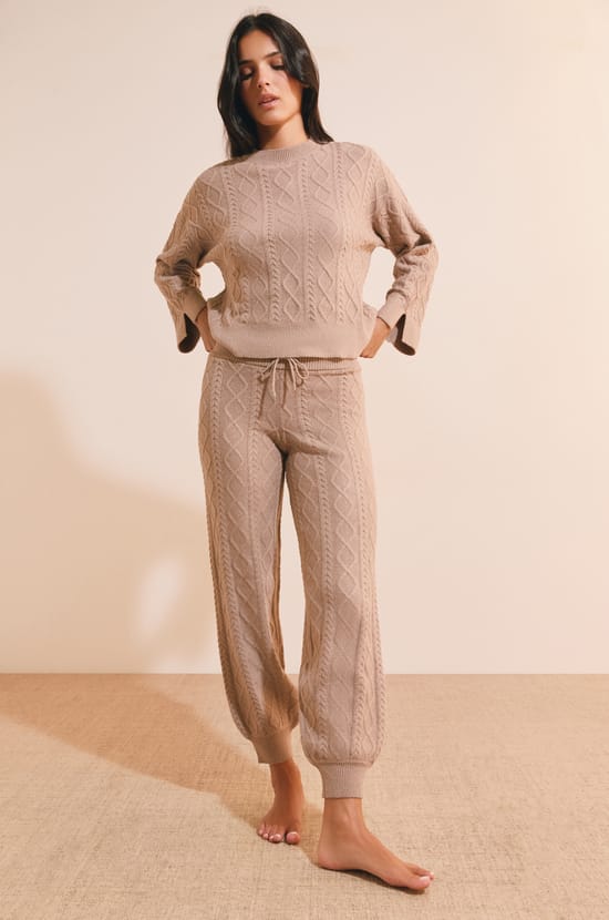 Pantalon en maille;${refinementColor}