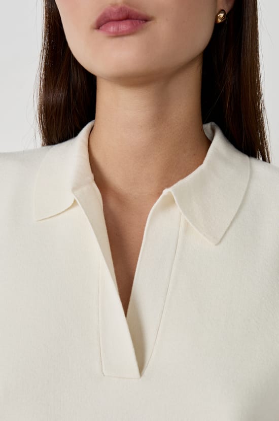 Pull sans manches col polo;${refinementColor}
