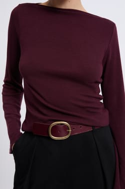 Ceinture en cuir;${refinementColor}