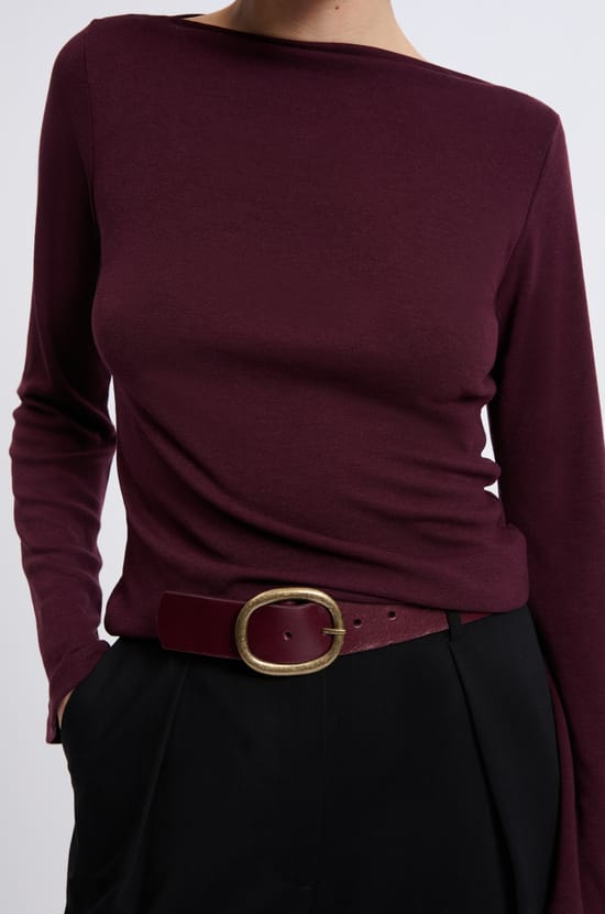 Ceinture en cuir;${refinementColor}