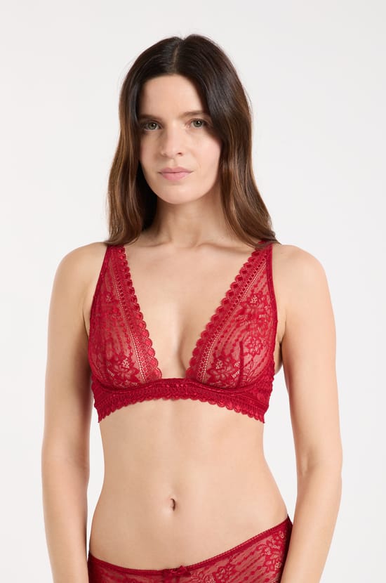 Bra No. 7 - The Unlined Lace Contour Bra;${refinementColor}
