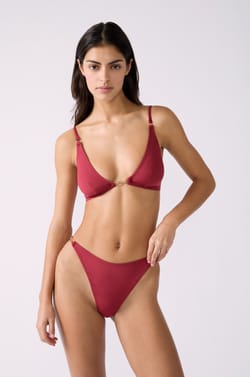 Wireless Triangle Bikini Top with Jewel Details;${refinementColor}